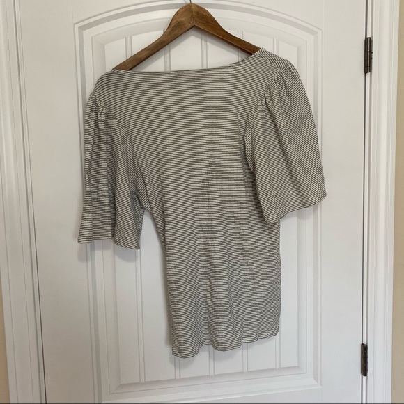 NWT Lucky Brand Striped Wrap Top - Picture 4 of 6